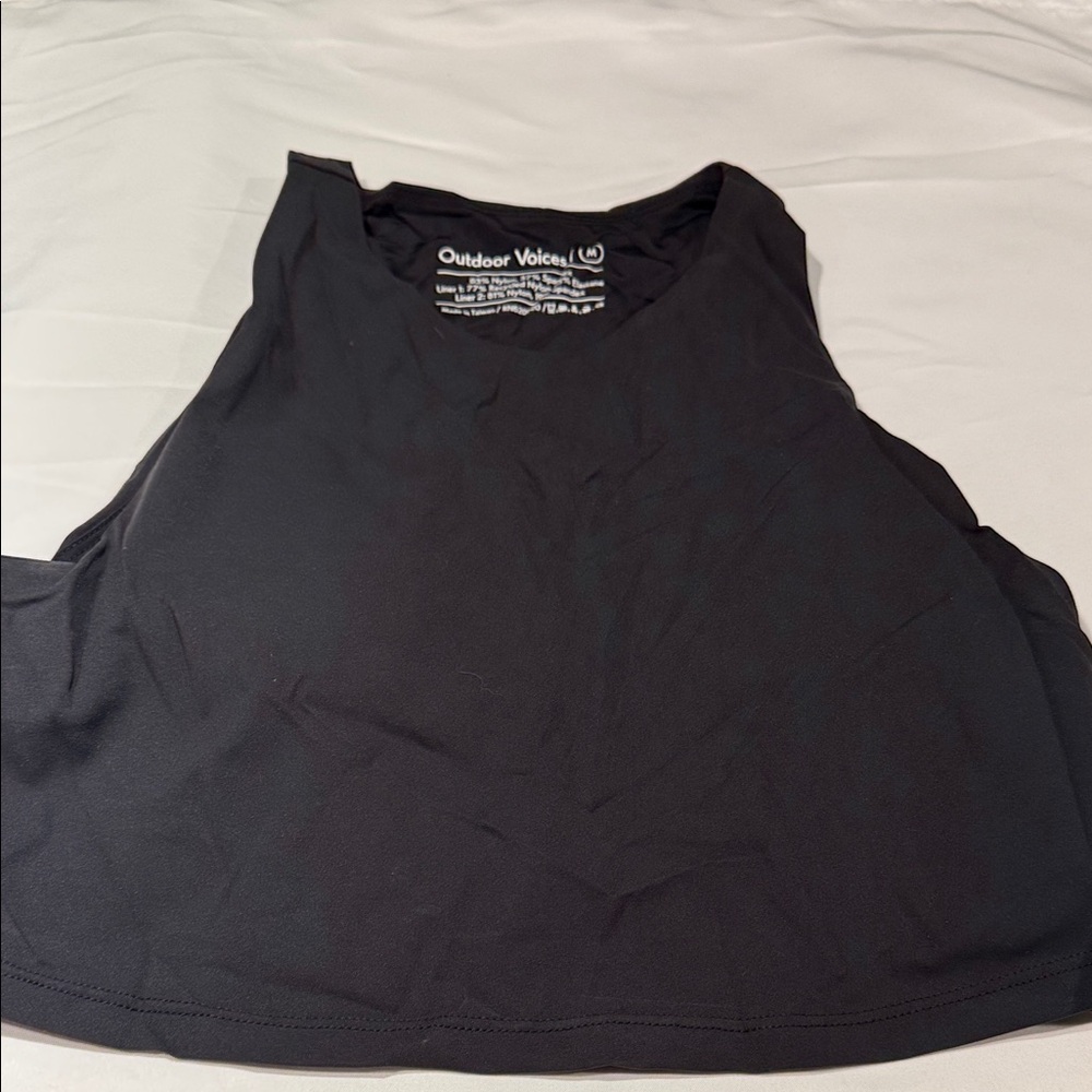 Outdoor Voices Black-M Superform 2 in 1 Crop